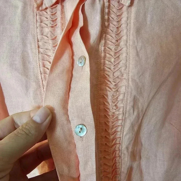 ♥Edward Irish 100%Linen button down shirt - Picture 10 of 10